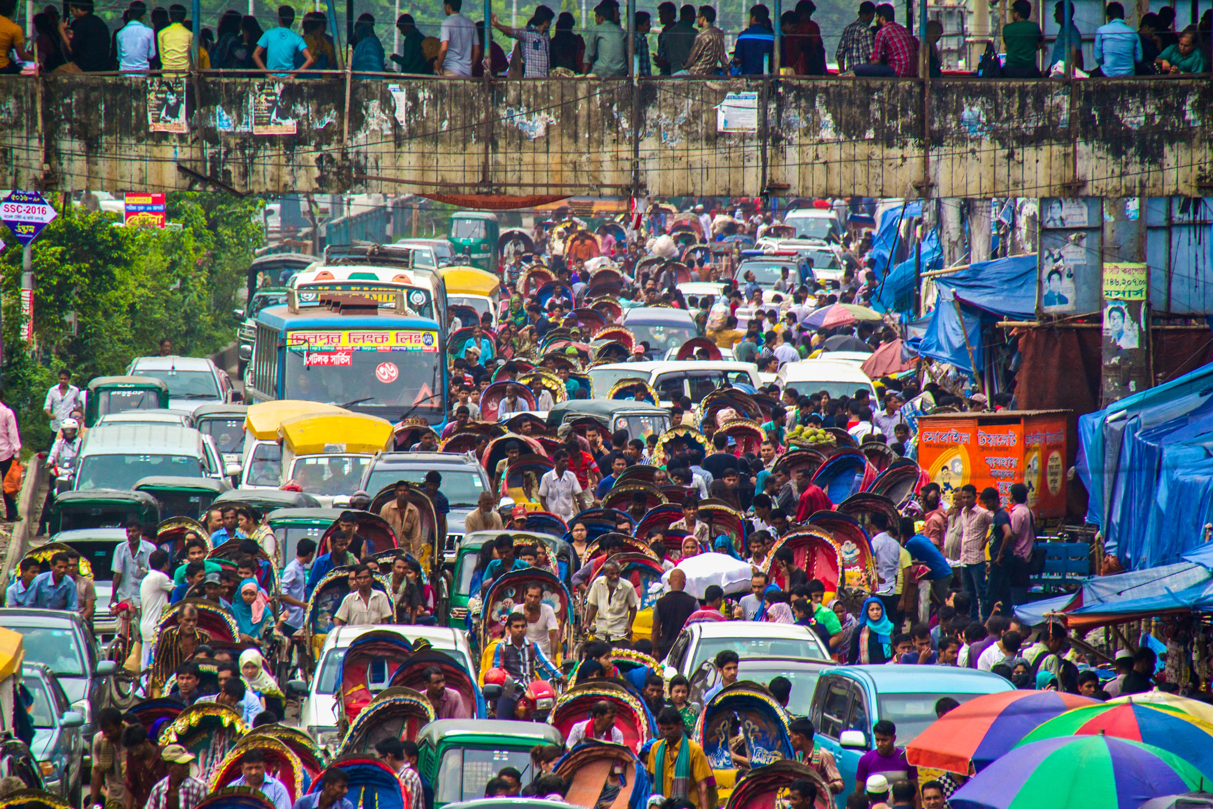 A photo of Dhaka, Bangladesh.