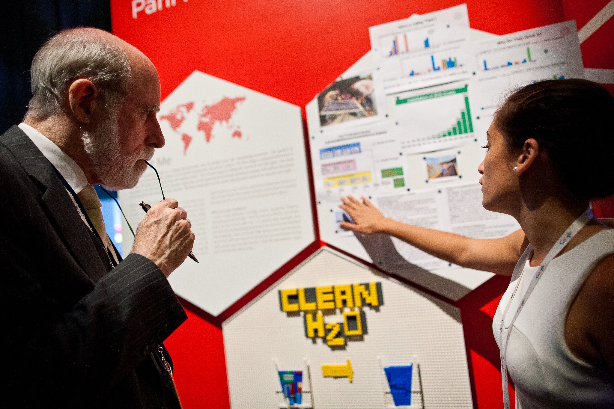 Sabera Talukder presenting at the 2012 Google Science Fair.